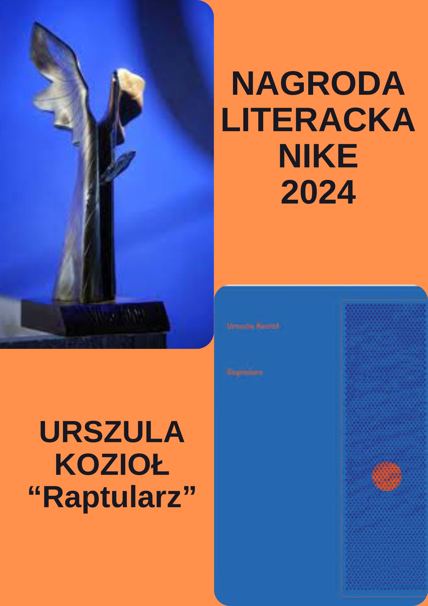 Nagroda Literacka Nike 2024 dla Urszuli Kozioł!