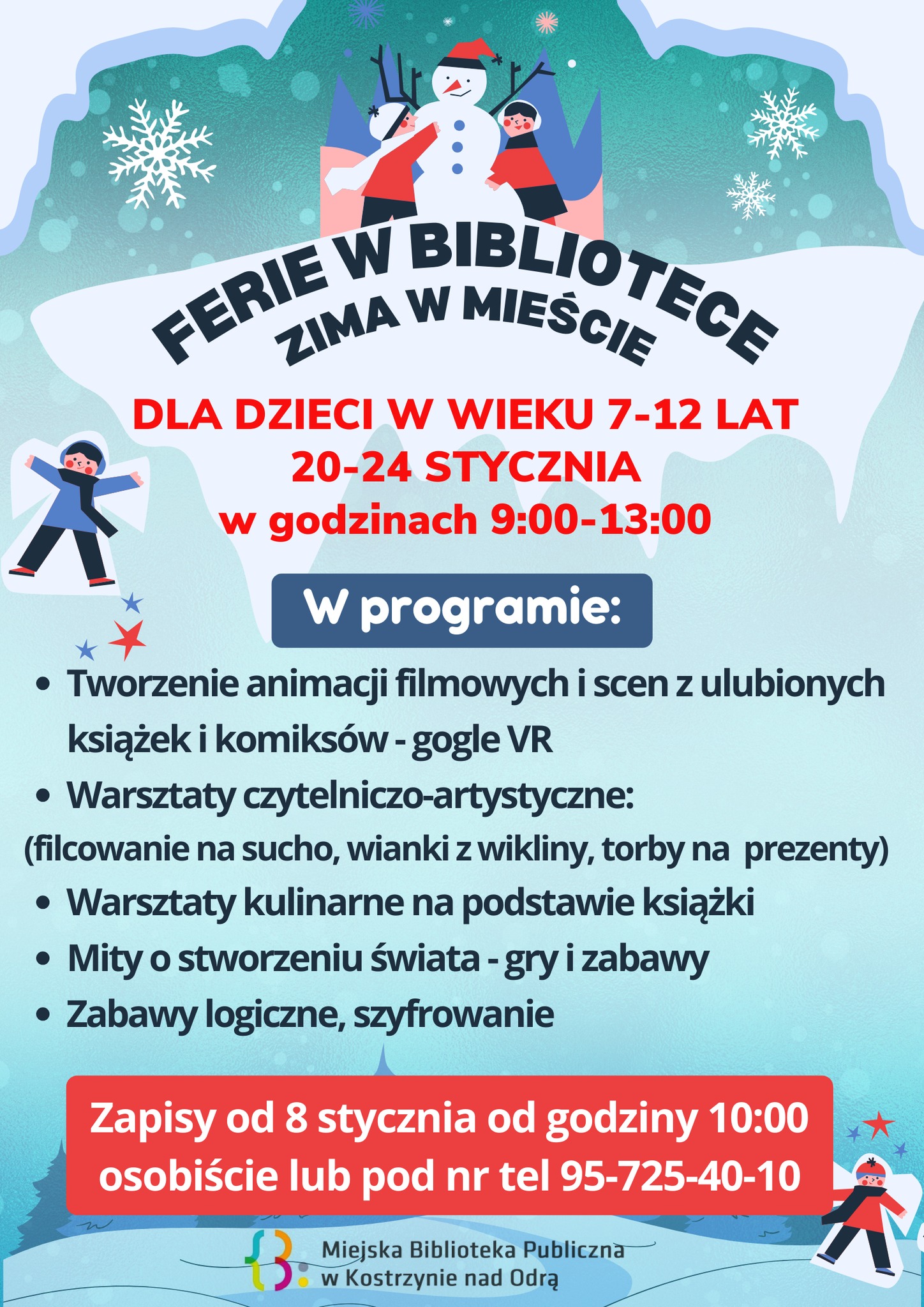 Ferie w bibliotece 2025