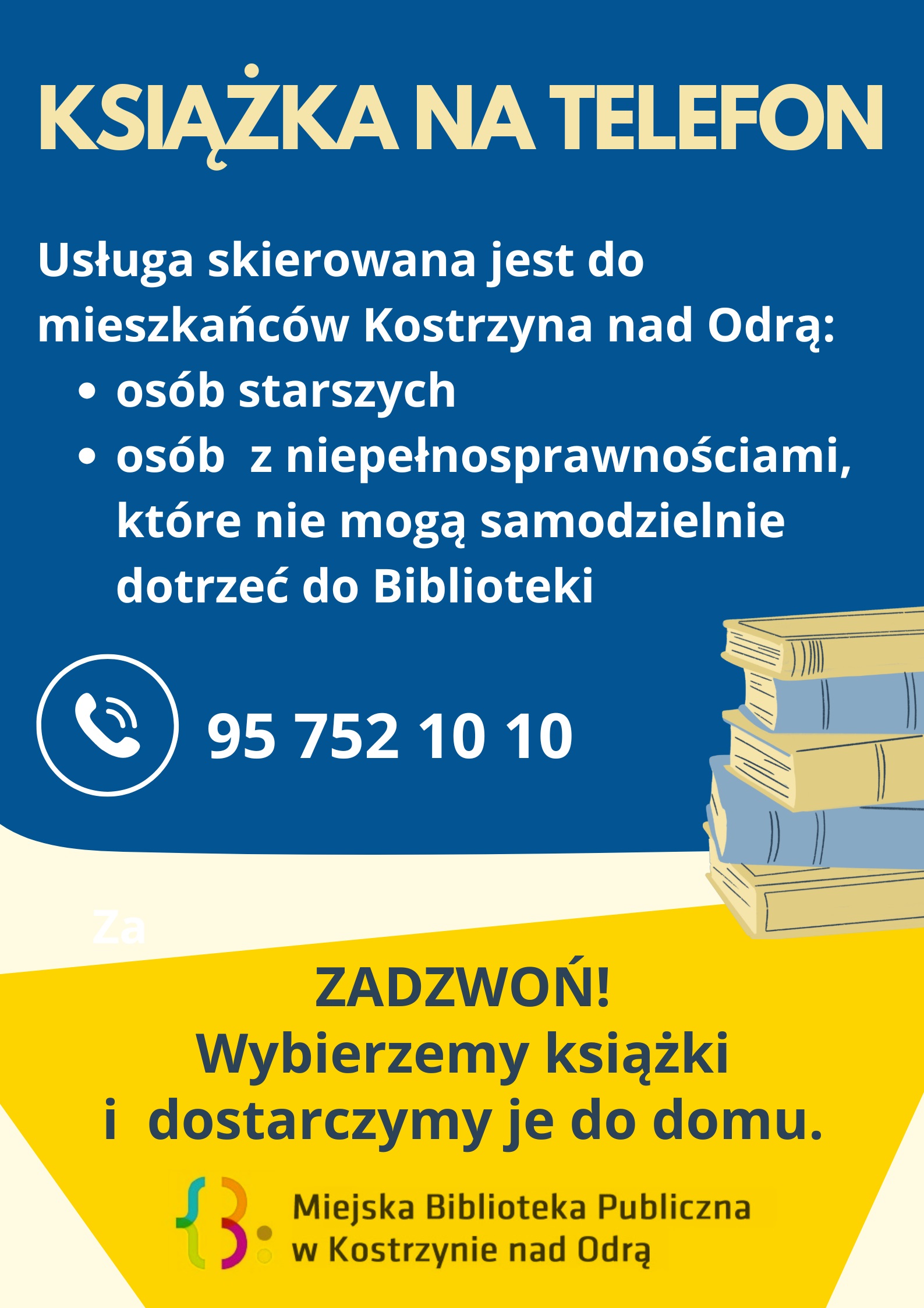 Książka na telefon - Plakat informacyjny