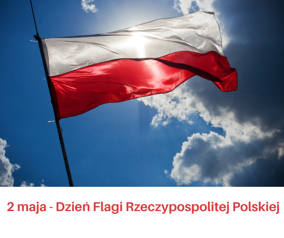 Zdjęcie przedstawia Flagę Polski