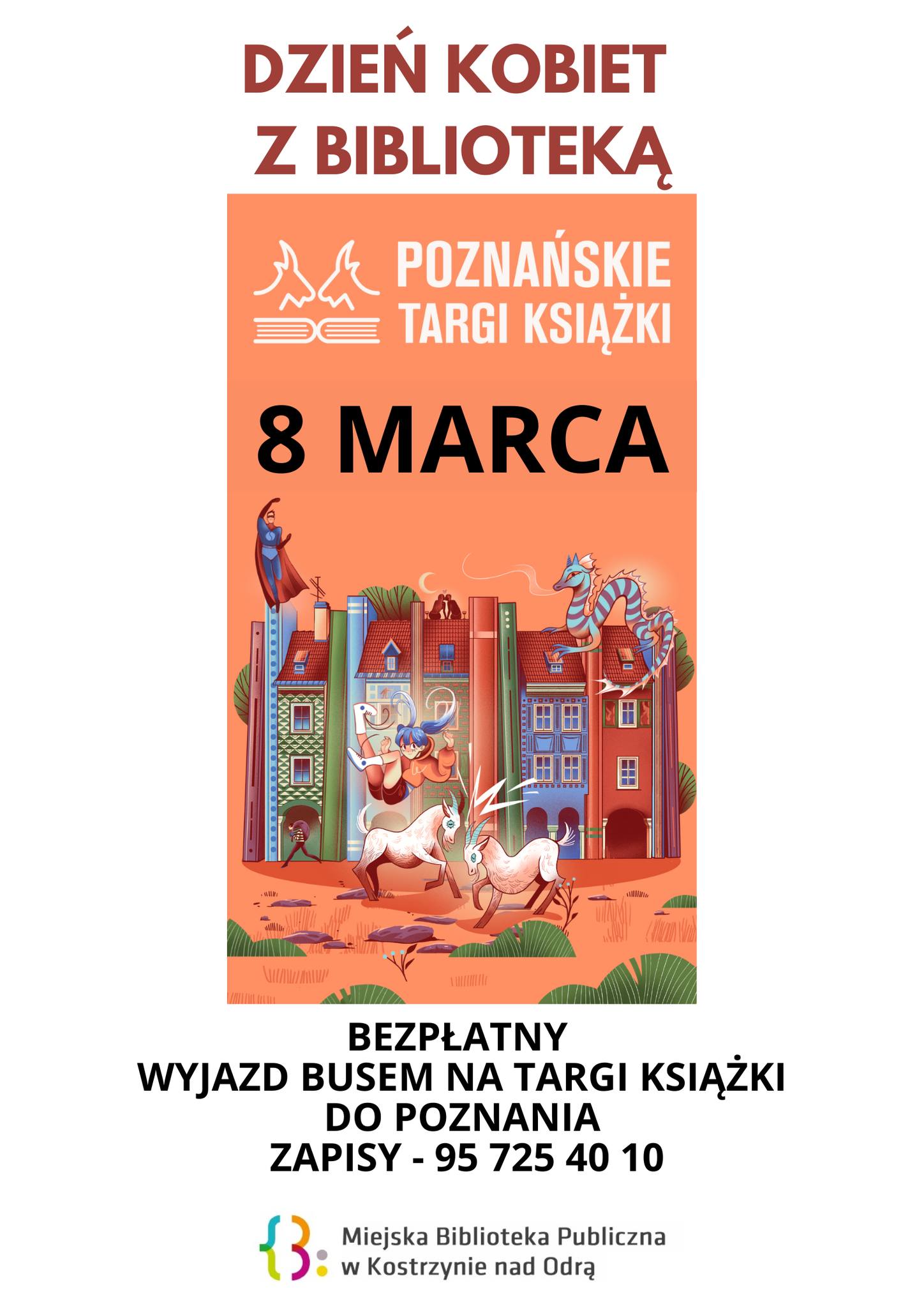 Dzień Kobiet na Targach Książki w Poznaniu - plakat informacyjny